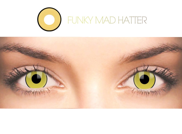 Funky Mad hatter Cosplay Lenses